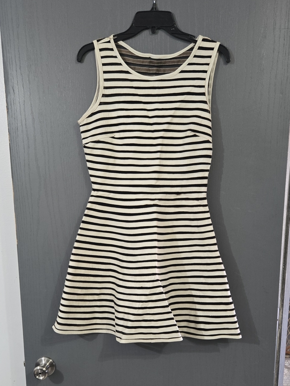 NWT Parker Dress in Black and Cream